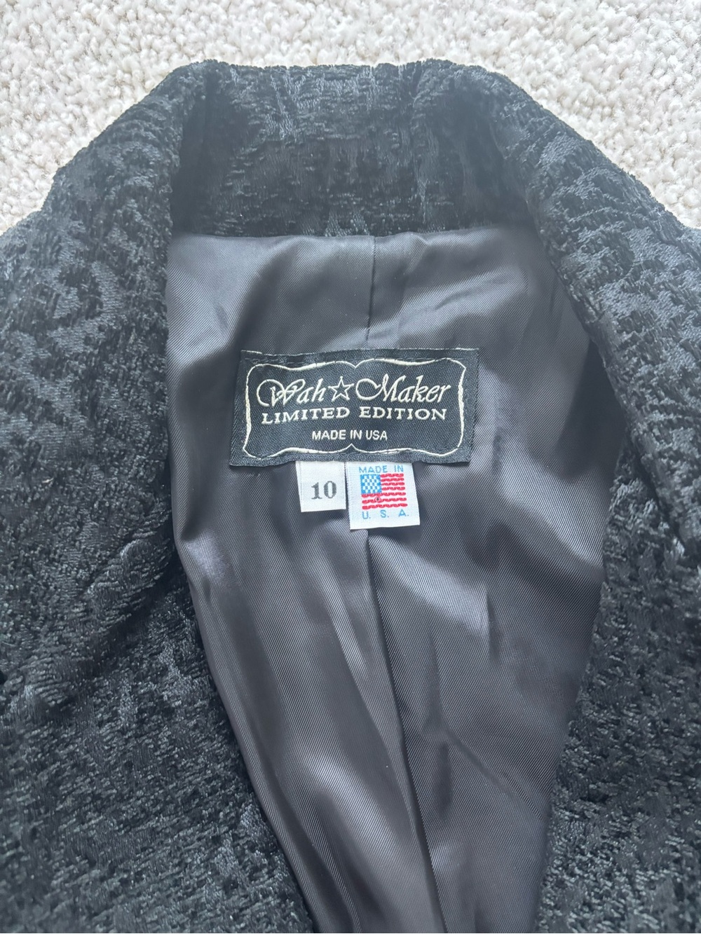 Limited Edition Women's Black Jacket Wah Maker